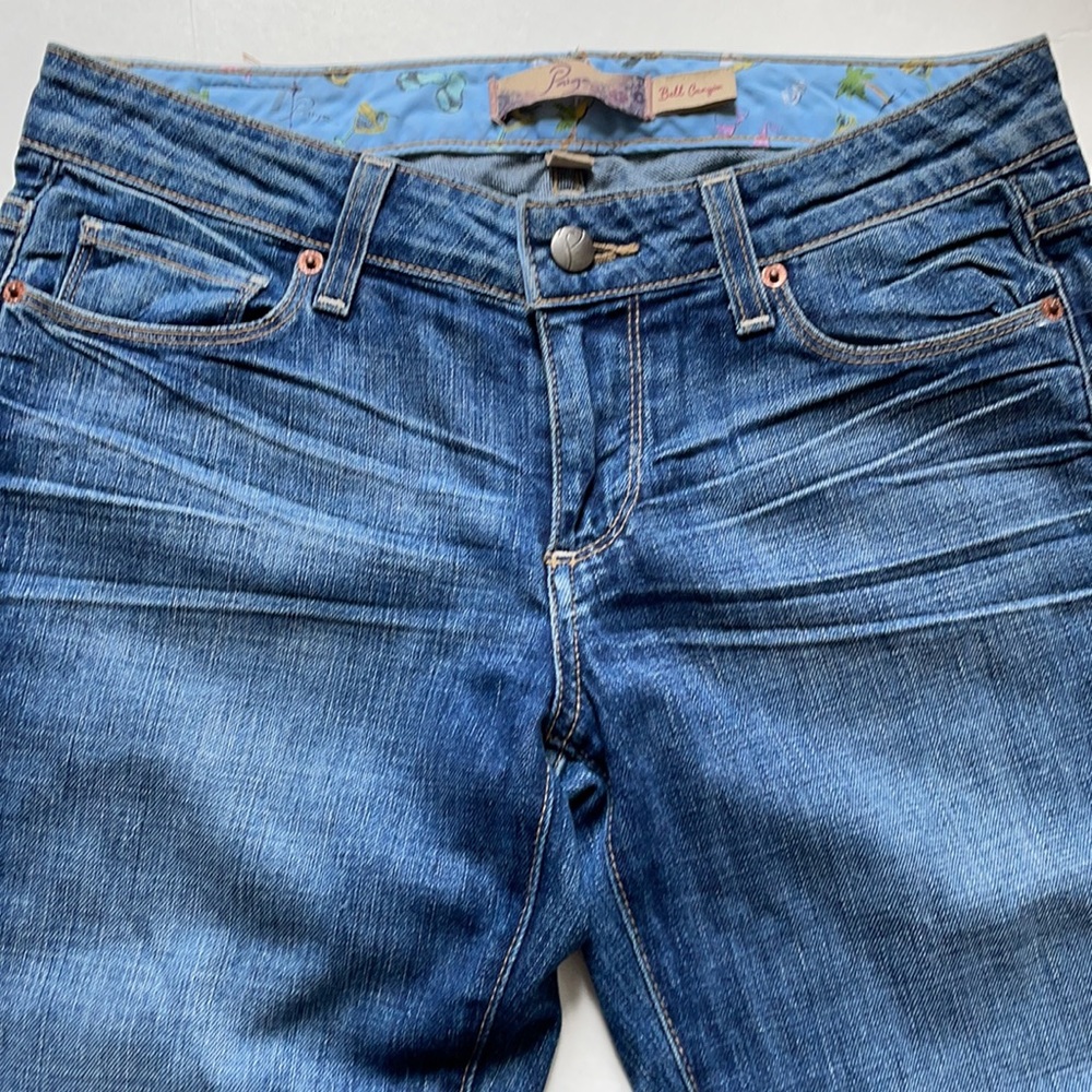 PAIGE Bell Canyon boho wide leg flare jeans, size 27 - Picture 3 of 12